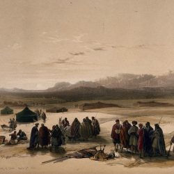 لوحة معسكر في الصحراء 1849