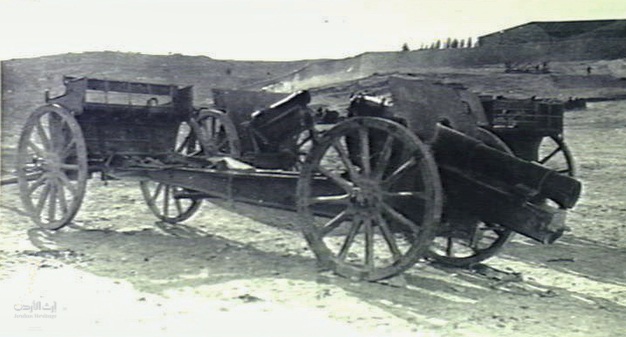 TURKISH GUNS CAPTURED AT AMMAN