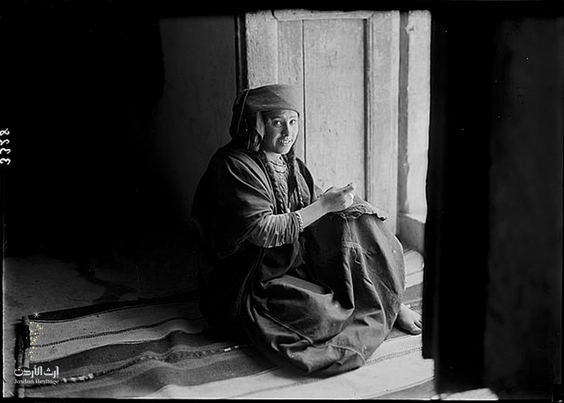 Woman on porch